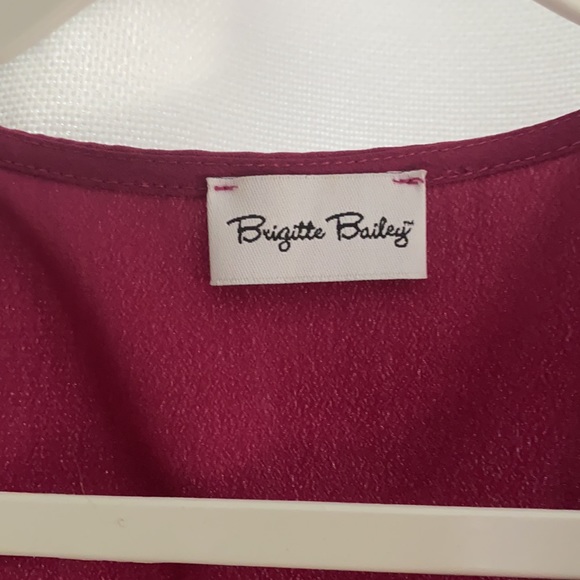 Bridgette Bailey wrap dress size small wine red - Picture 2 of 2